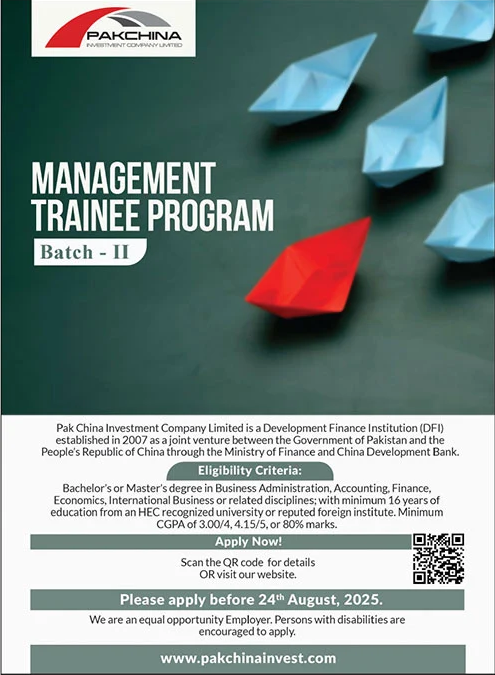 Admission Open in PakChina Inventory Company Limited